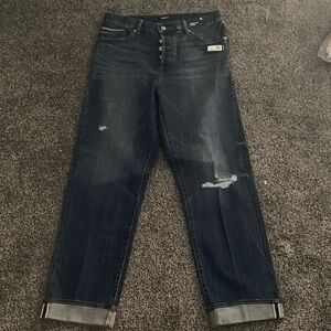 Express women Deep Indigo  Straight Jeans